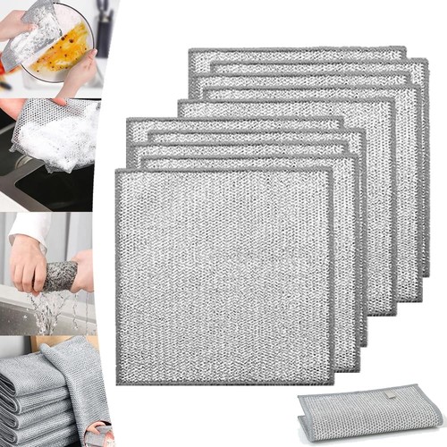 Wire dishwashing rags wet - rags,
